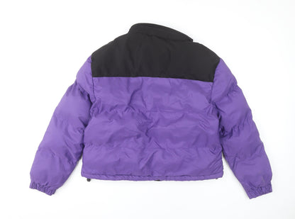 Primark Women’s Purple Puffer Jacket L Insulated Casual Winter Coat