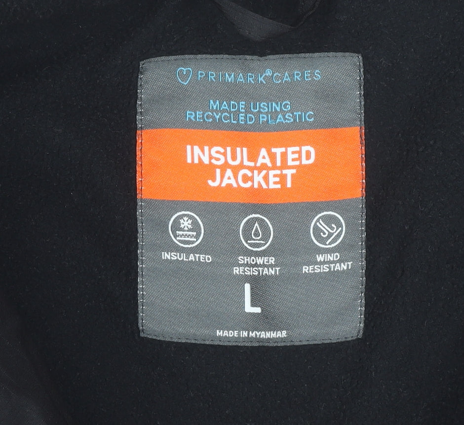 Primark Women’s Purple Puffer Jacket L Insulated Casual Winter Coat