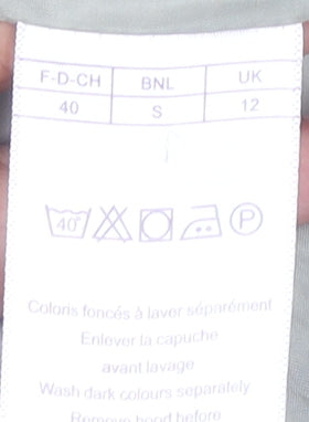 Damart Women’s Beige Mid-Length Rain Coat UK 12 Buttoned Pockets