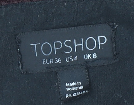 Womens UK Size 8 Topshop Wrap  Skirt
