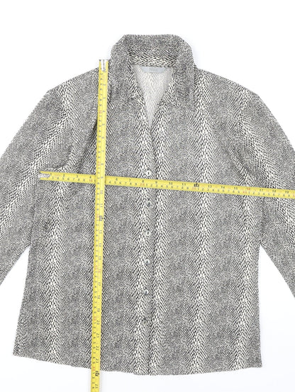 Womens UK Size 12 Marks and Spencer Black Classic Button-Up