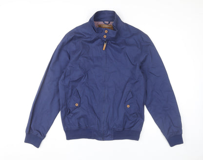 Mens UK Size M BS Quality Apparel Blue Bomber Jacket