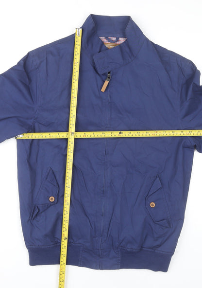 Mens UK Size M BS Quality Apparel Blue Bomber Jacket