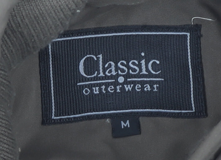 Mens UK Size M Classic Outerwear Brown Overcoat