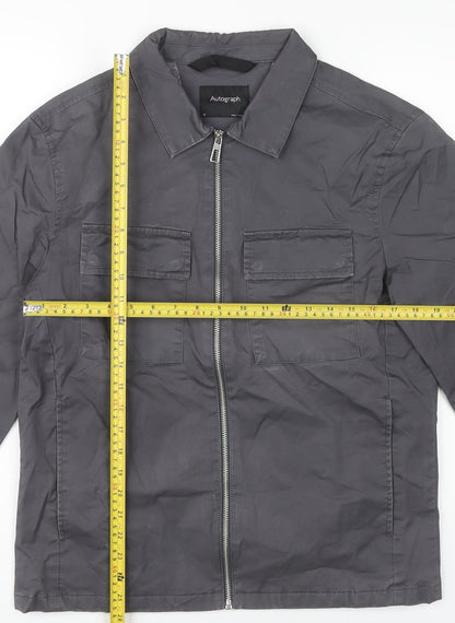 Mens UK Size M Marks and Spencer Grey Basic Jacket