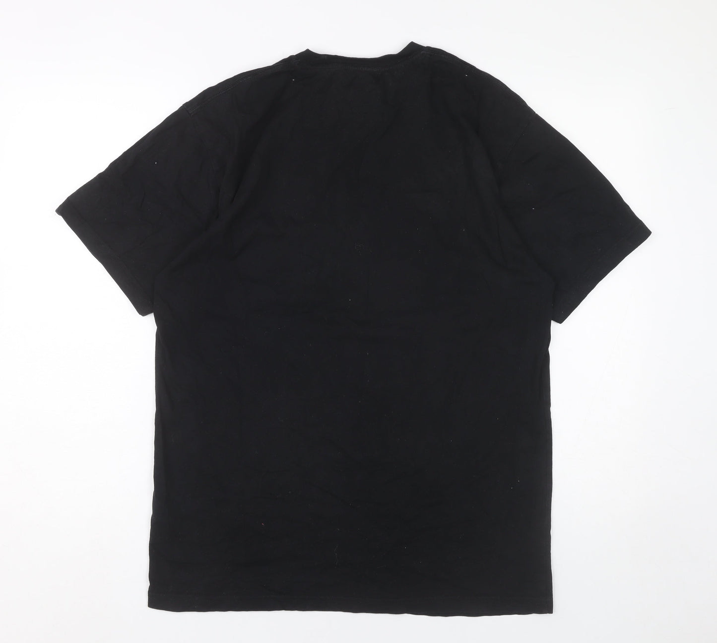 Vans Men’s Black L Classic Fit Cotton Logo Short Sleeve T-Shirt