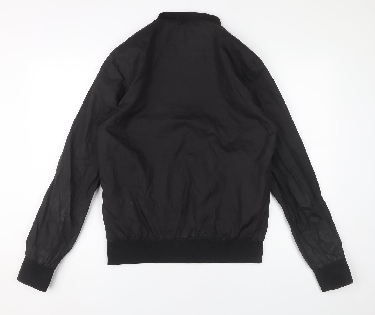 Mens UK Size S Brave Soul Black Bomber Jacket