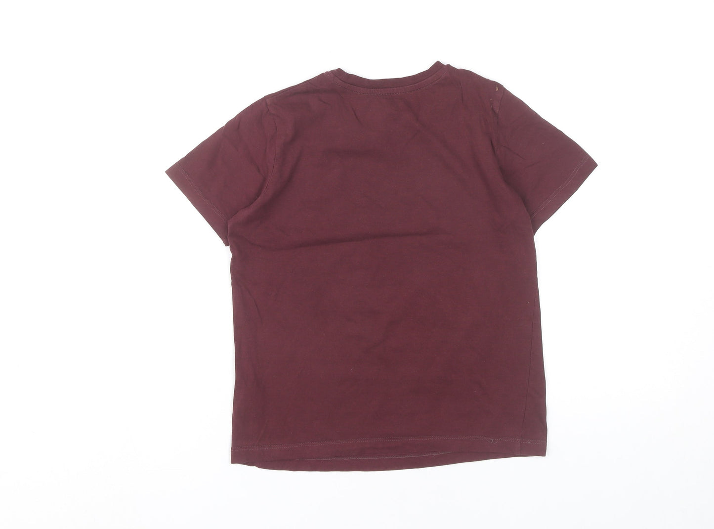 Jack & Jones Boys Red Logo Graphic T-Shirt Age 10 Years Cotton Crew Neck