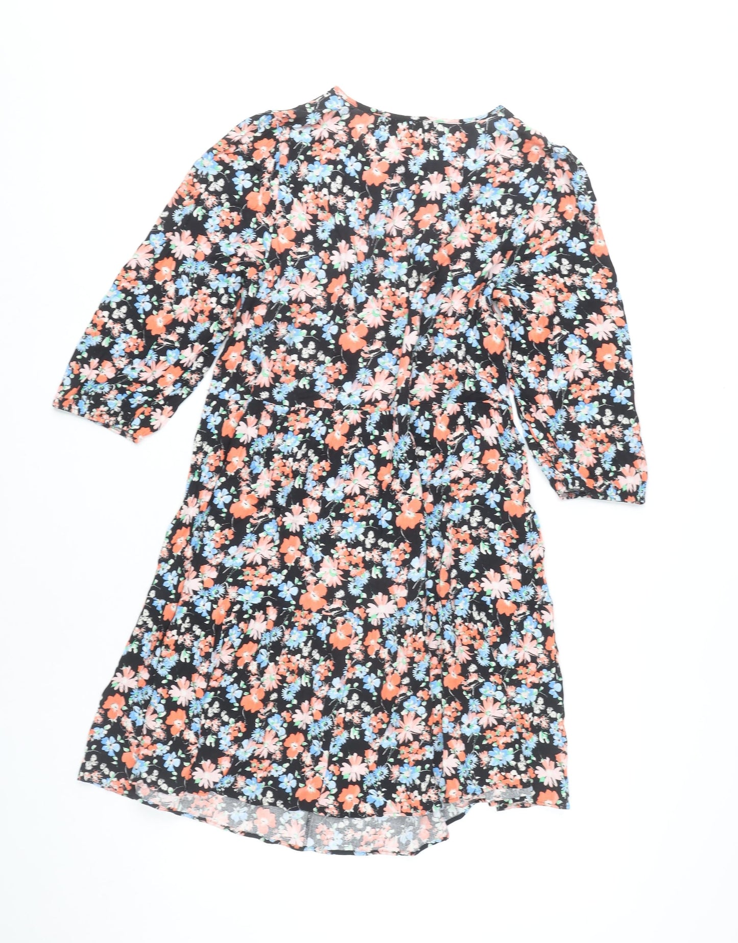 Marks and Spencer Women’s Multicolour Floral Shift Dress Size 10