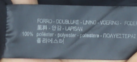 Zara Women’s Black Embroidered Bodysuit Size S V-Neck Sleeveless