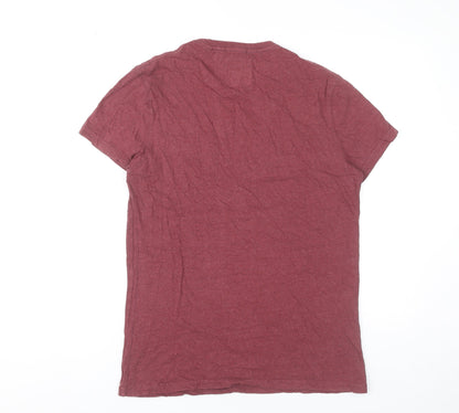 Jack Wills Men’s Red Slim Fit Crew Neck Cotton T-Shirt Size M