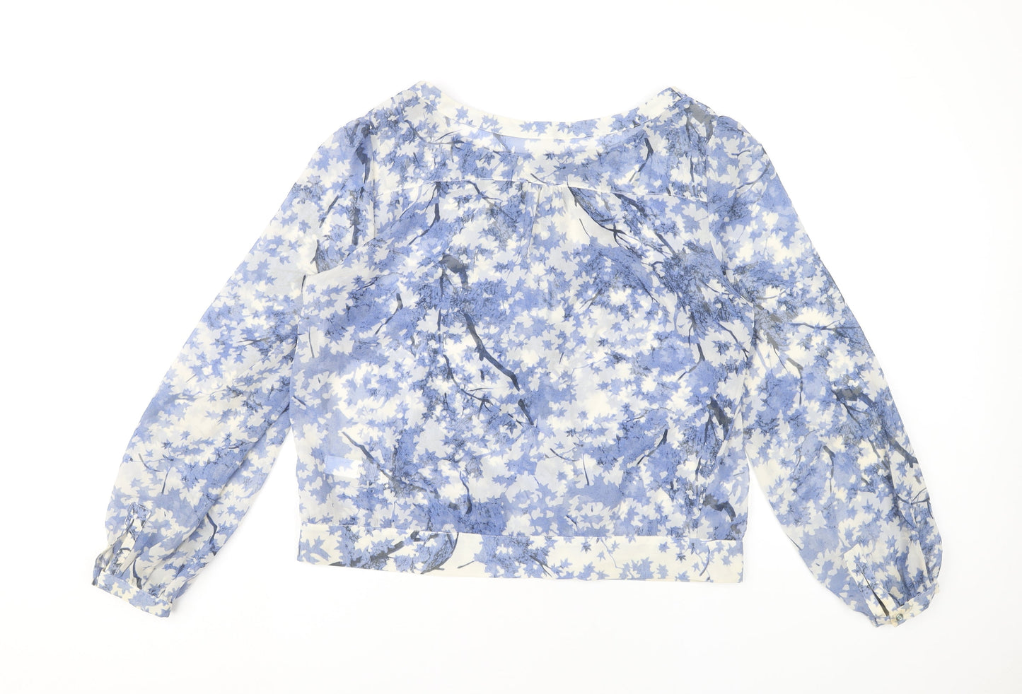 Womens UK Size 12 Marks and Spencer Blue Camisole Blouse