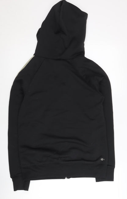 Adidas Womens Black Full Zip Hoodie Size 14 UK Sports Activewear