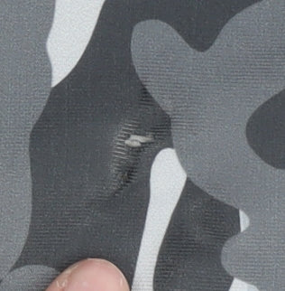 Xtep Men’s Black Varsity Jacket M Camouflage Sleeves Logo Casual