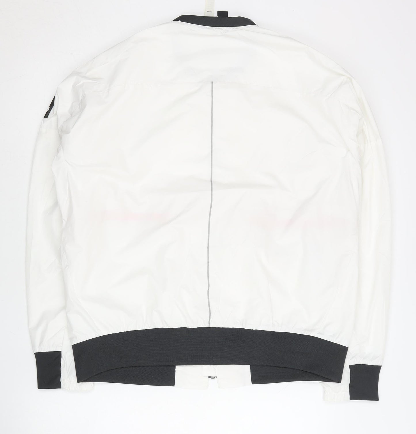 Adidas Men's White L Basic Activewear Jacket Full Zip Polyester