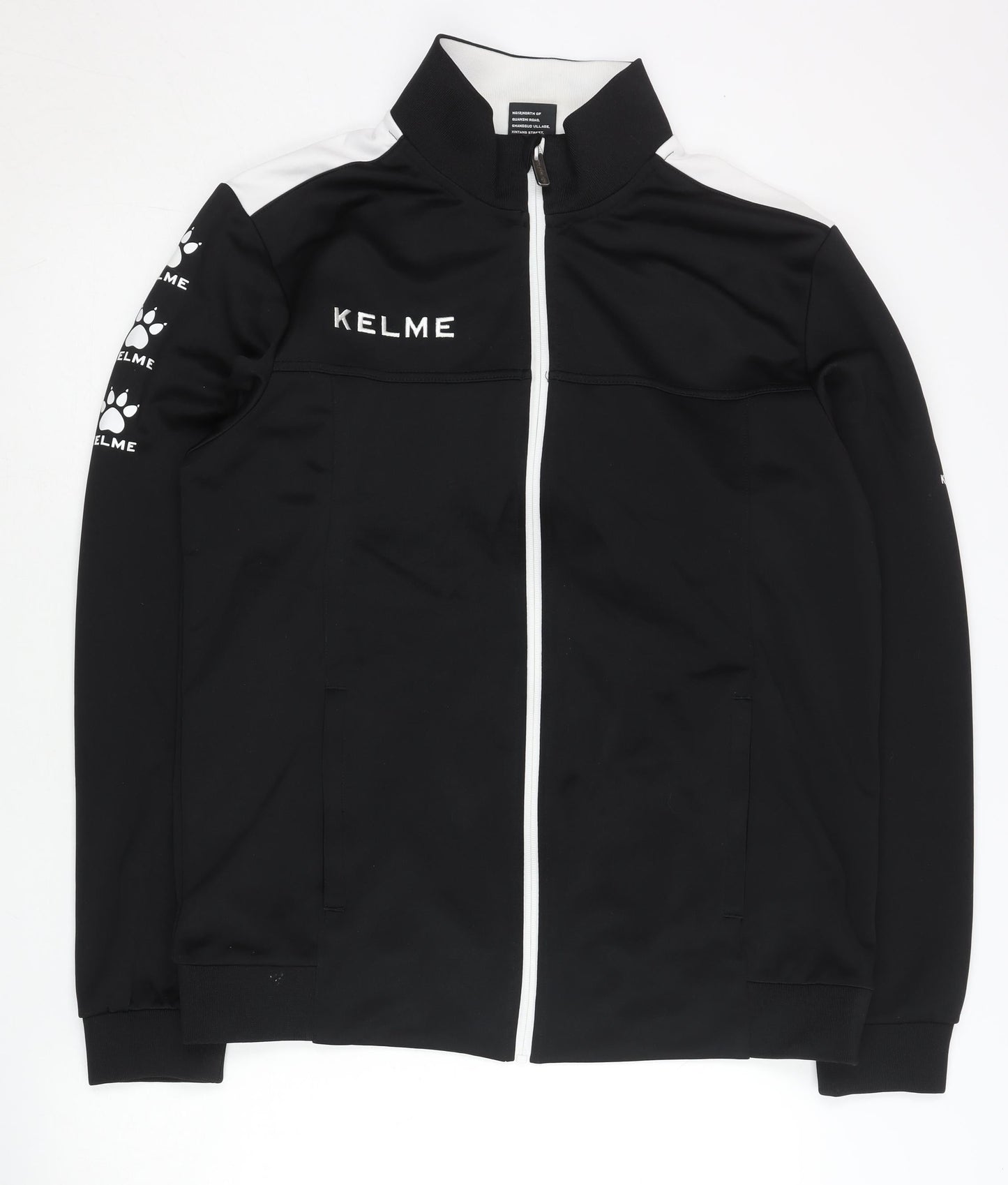 Kelme Men's Black 2XL Track Jacket Football Training Full Zip