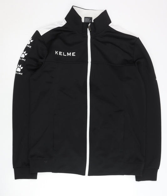 Kelme Men's Black 2XL Track Jacket Football Training Full Zip