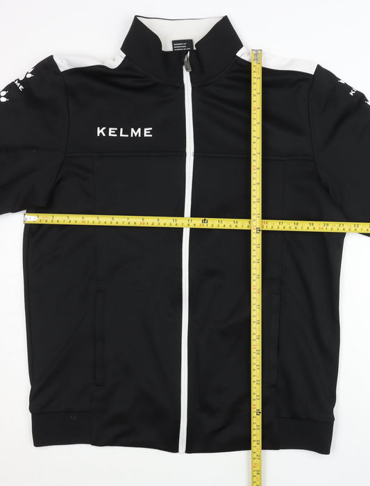 Kelme Men's Black 2XL Track Jacket Football Training Full Zip