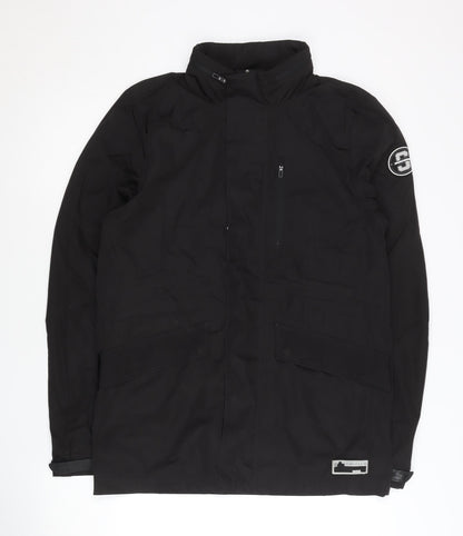 Skechers Women’s Black Parka Jacket Size 8 Regular Fit Winter Coat