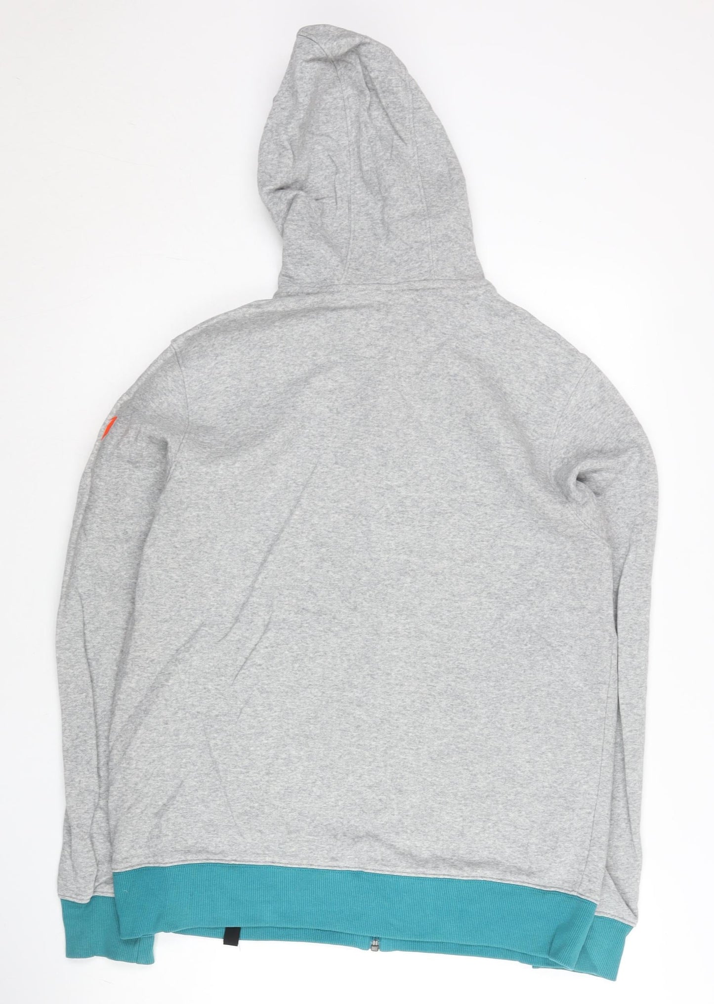 Mens UK Size L adidas Grey Full Zip Hoodie