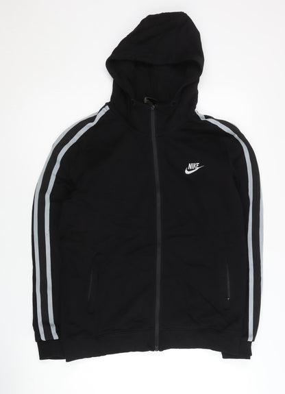 Mens UK Size XS Nike Black Full Zip Hoodie