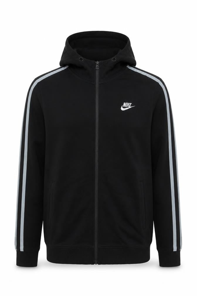 Mens UK Size XS Nike Black Full Zip Hoodie