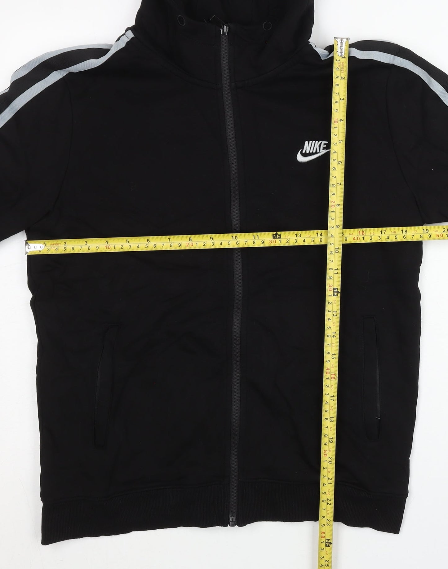 Mens UK Size XS Nike Black Full Zip Hoodie