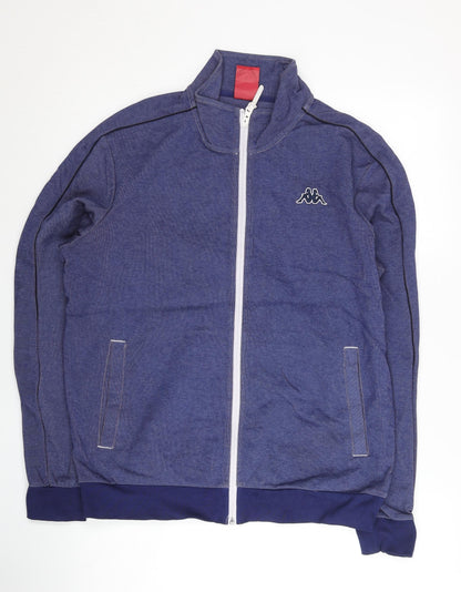 Kappa Men’s Blue Track Jacket L Full Zip Sportswear