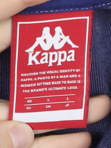 Kappa Men’s Blue Track Jacket L Full Zip Sportswear