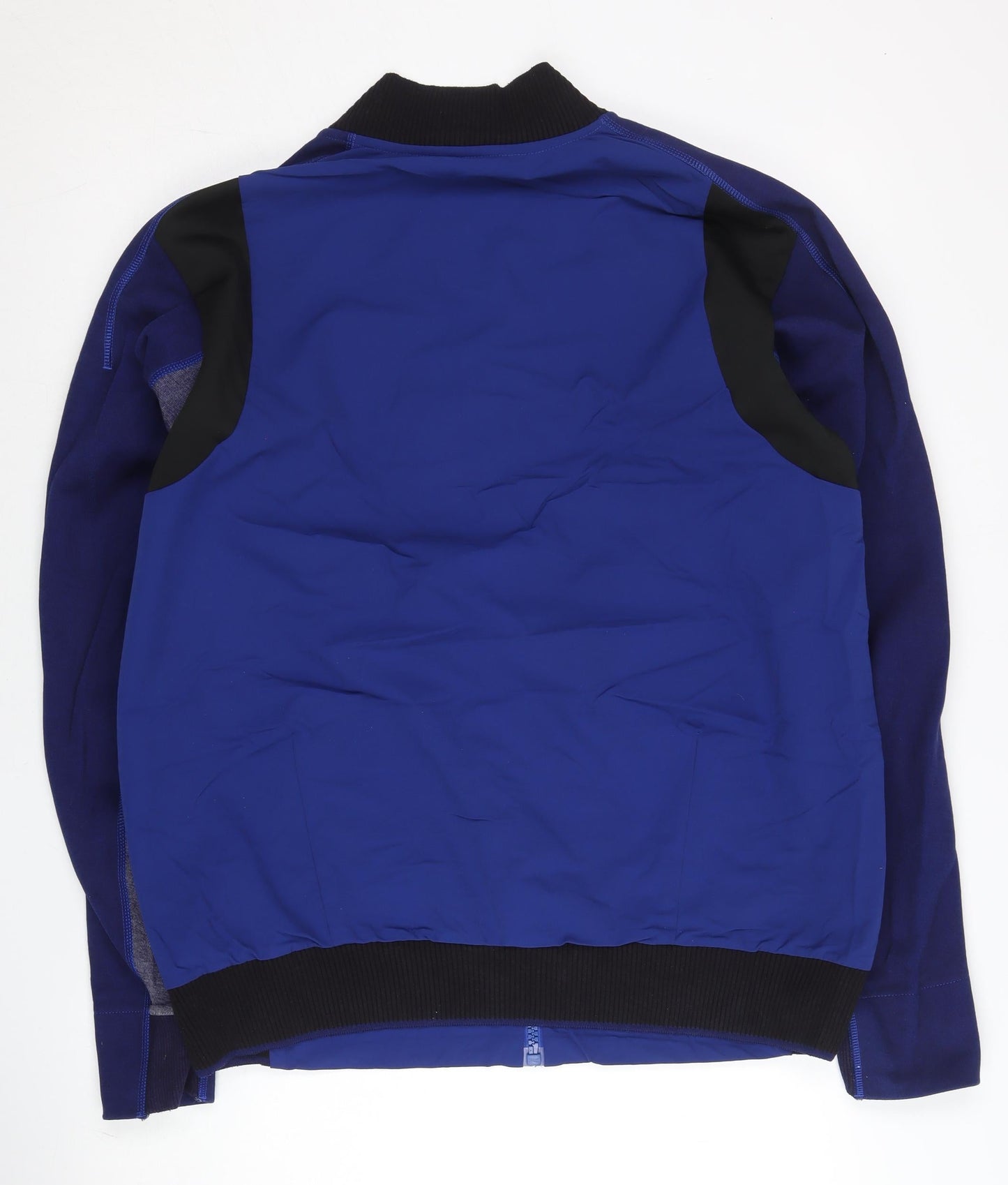 Adidas Men's Blue Varsity Jacket Size L Regular Fit Zip Sportswear