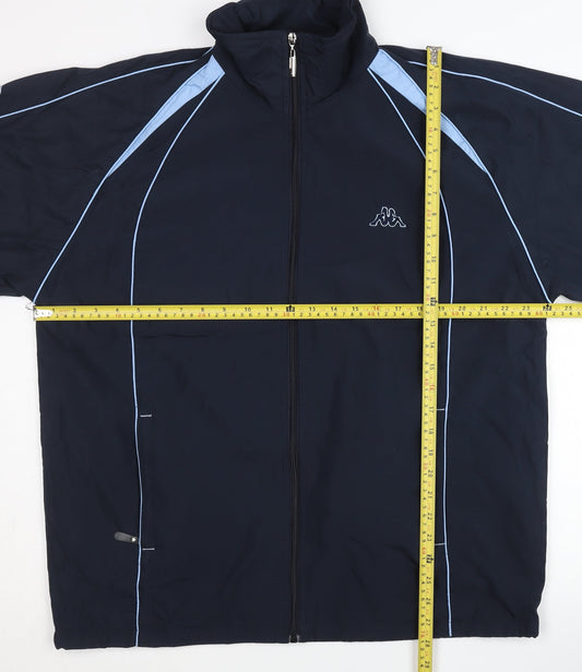 Kappa Men’s Blue 3XL Track Jacket Full Zip Sportswear