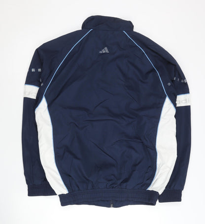Adidas Men’s Blue 2XL Track Jacket Full Zip Polyester Sportswear