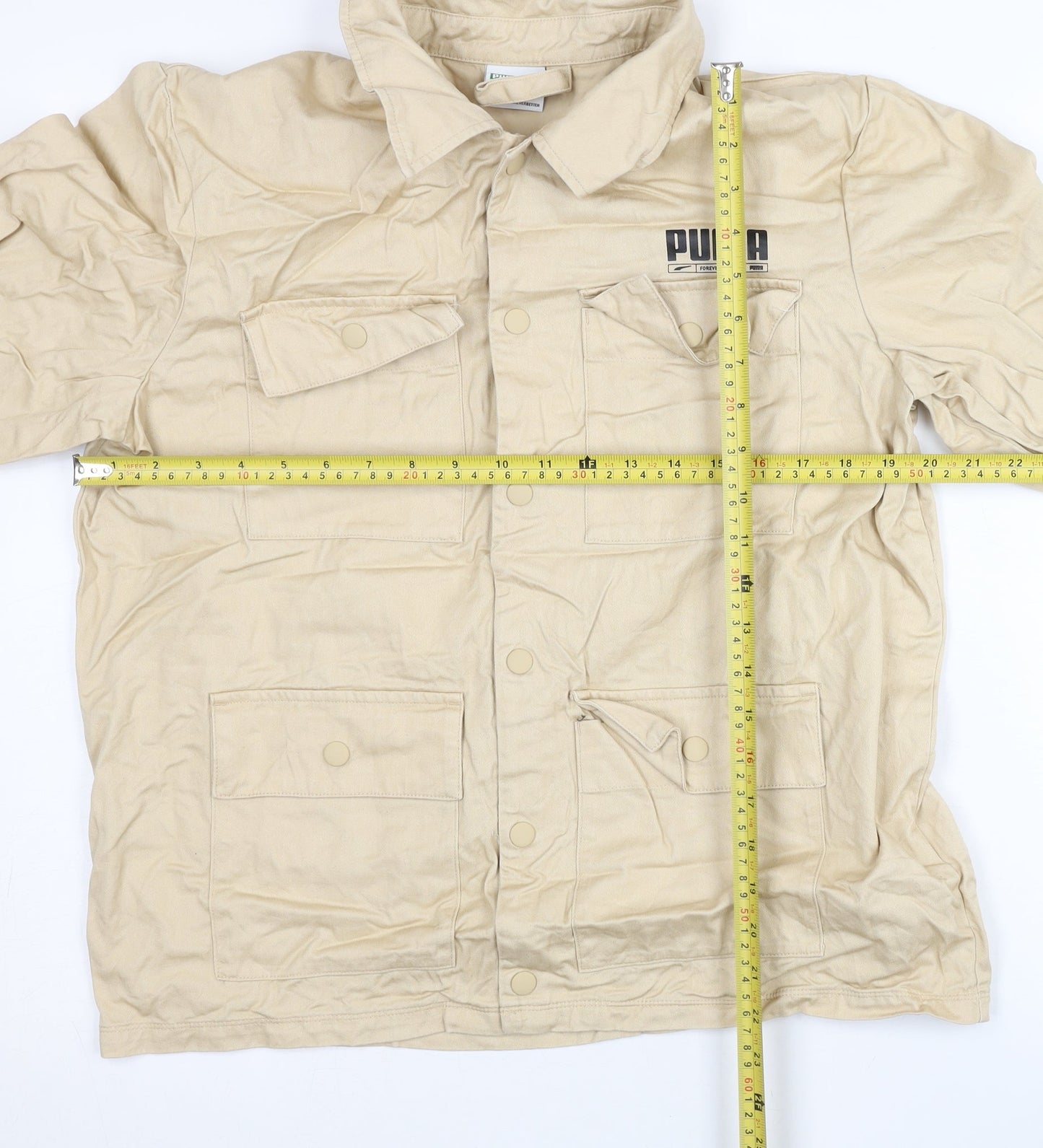 Mens UK Size S PUMA Beige Utility Jacket