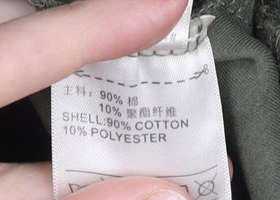 Adidas Women Green L Pullover Short Sleeve Logo Sweatshirt