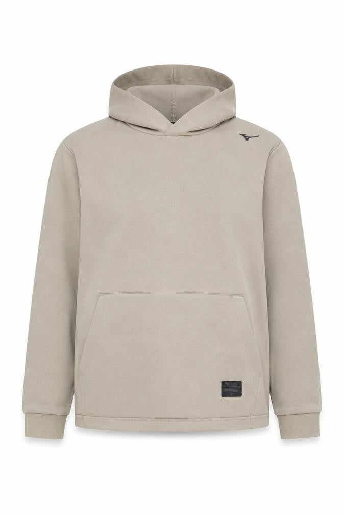 Mizuno Womens Beige Pullover Hoodie Size 12 Regular Fit