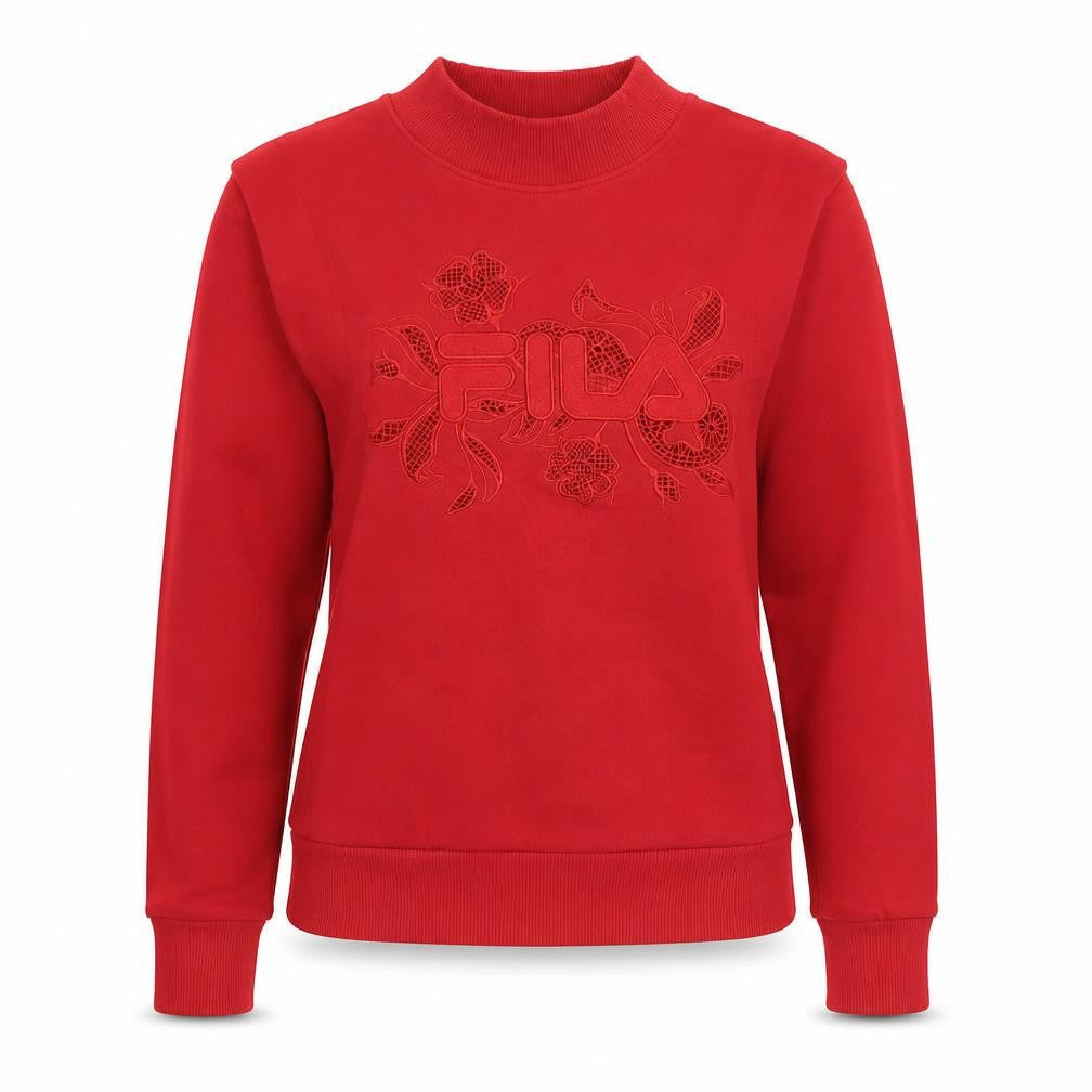 Womens UK Size 6 FILA Red Pullover Sweatshirt