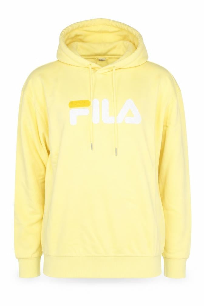 Womens UK Size M FILA Yellow Pullover Hoodie
