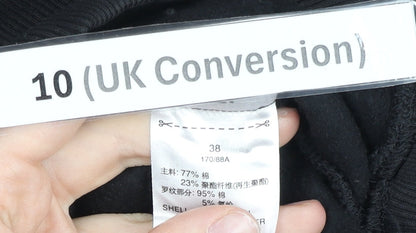 Adidas Women Black Sweatshirt Size 10 Pullover Crew Neck Logo