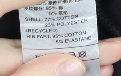 Adidas Women Black Sweatshirt Size 10 Pullover Crew Neck Logo