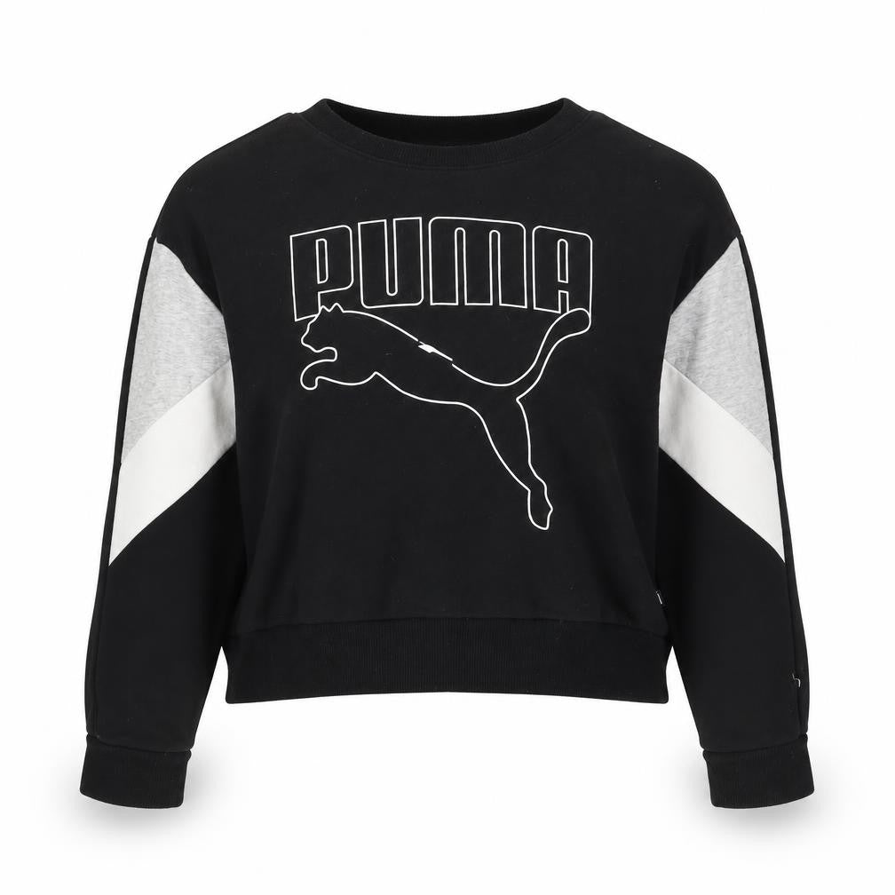 Womens UK Size M PUMA Black Pullover Sweatshirt