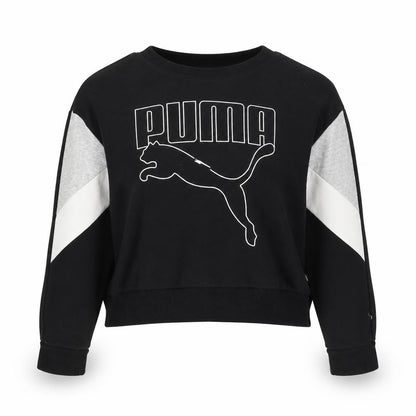 Womens UK Size M PUMA Black Pullover Sweatshirt