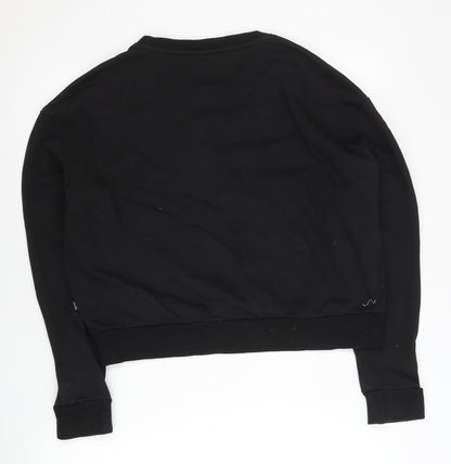 Womens UK Size M PUMA Black Pullover Sweatshirt