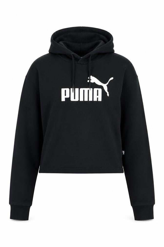 Womens UK Size S PUMA Black Pullover Hoodie