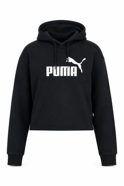 Womens UK Size S PUMA Black Pullover Hoodie