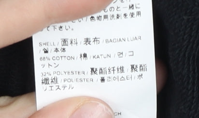 Puma Womens Black Small Pullover Hoodie Sweatshirt Logo Sportswear