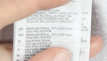 Adidas Women Ivory Crew Neck Pullover Sweatshirt Size 14