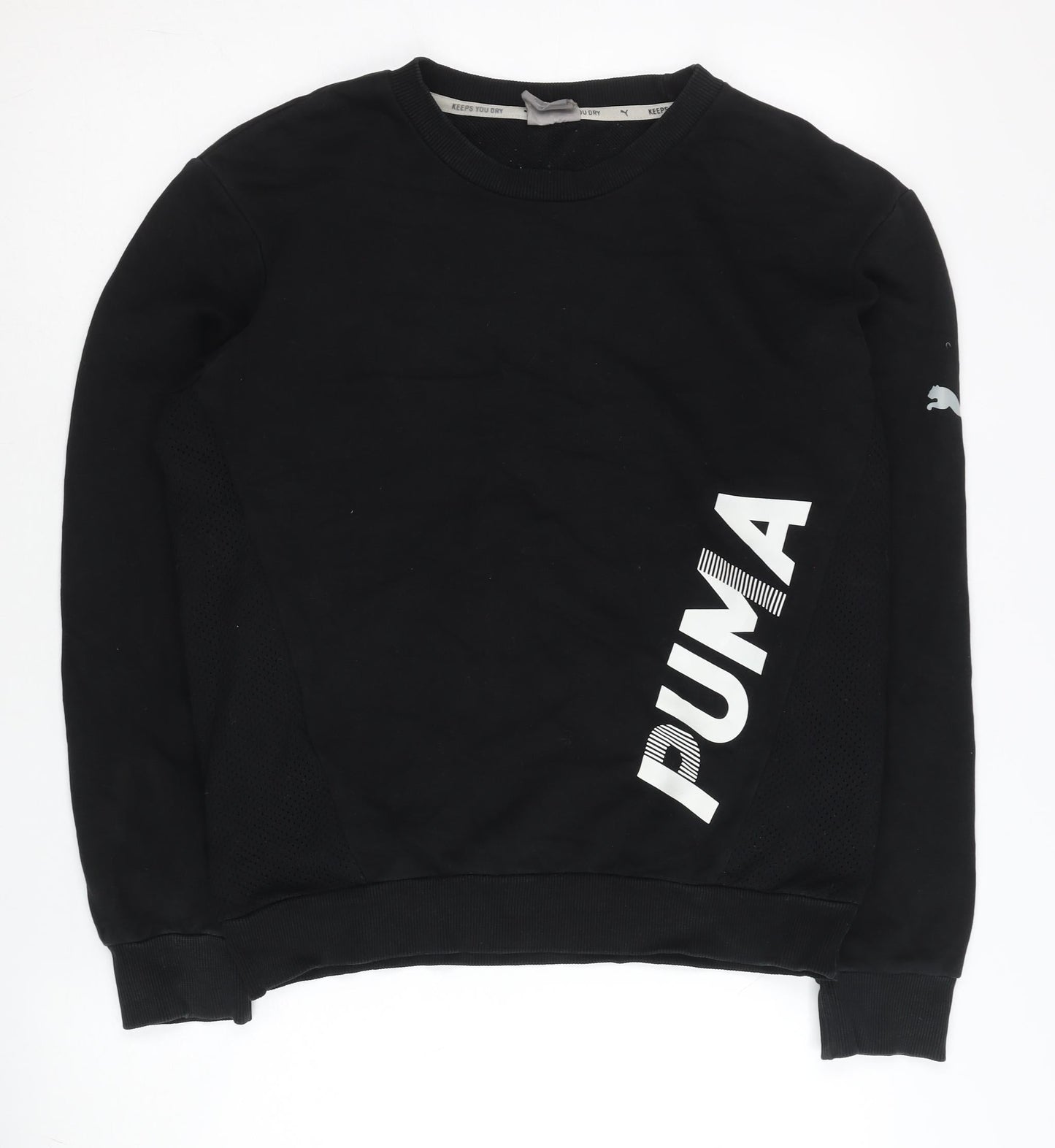 Puma Women’s Black XS Pullover Sweatshirt Logo Long Sleeve