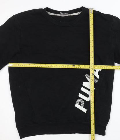 Puma Women’s Black XS Pullover Sweatshirt Logo Long Sleeve