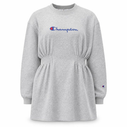 Womens UK Size M Champion Grey Tunic Sweatshirt