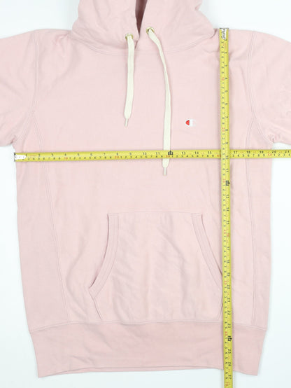Champion Womens Pink Hoodie Large Reverse Weave Pullover Cotton